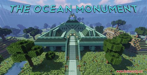 The Ocean Monument Map - 1Minecraft