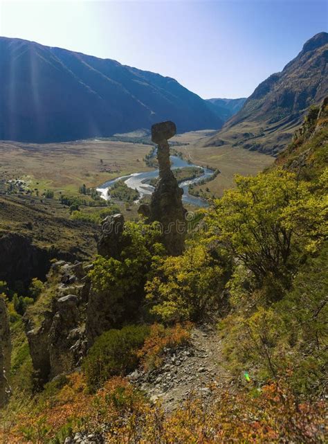 Sunny mountain valley stock image. Image of blue, rocks - 30926295