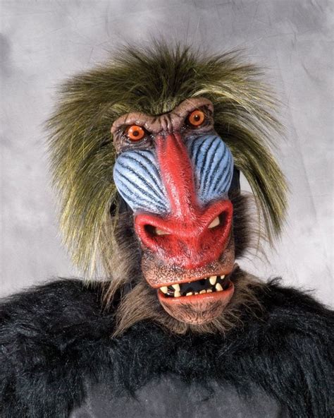 Baboon Mask Primate Animal Scary Movable Mouth Halloween - Etsy ...