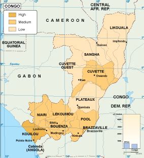 Congo economic map. EPS Illustrator Map | Vector World Maps