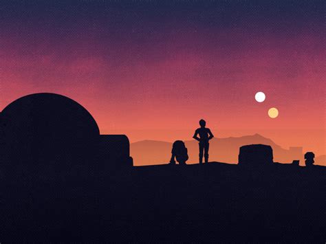 Tatooine Sunset by Remi Chu on Dribbble