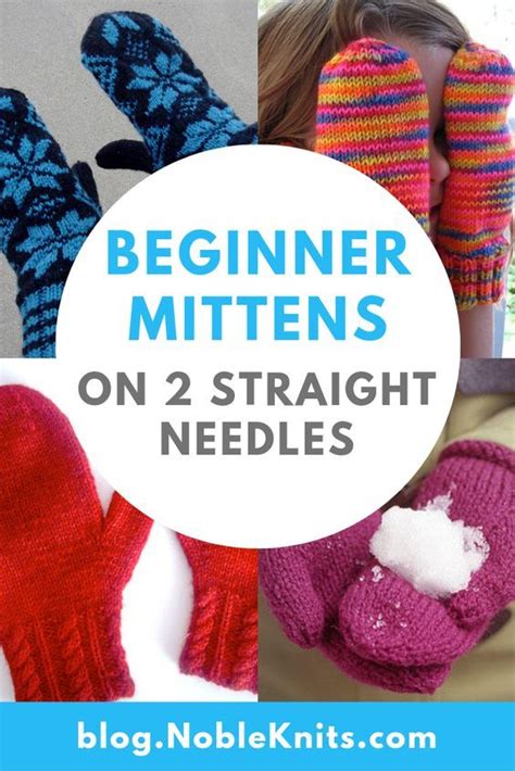 Easy Mitten Knitting Patterns for Beginners (With images) | Beginner knitting patterns, Knitted ...