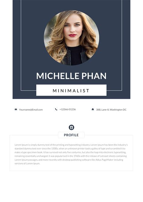 Minimalist Resume Template