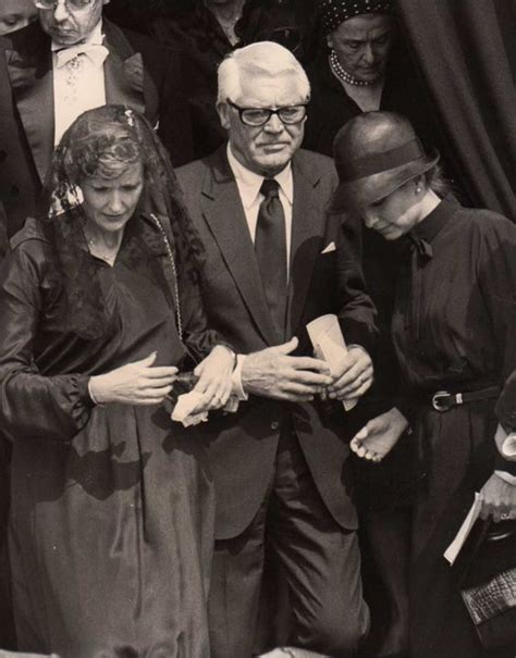 Cary Grant and Barbara Harris Grant at the funeral of Princess Grace, 1982 | Cary grant, Grace ...