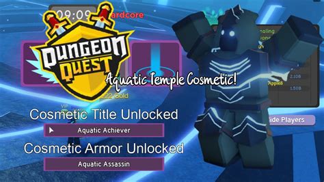 Aquatic Temple COSMETIC DROP! (Roblox Dungeon Quest) - YouTube