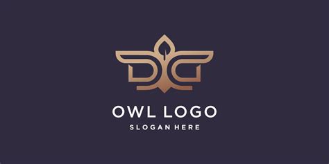 Owl logo design concept with creative style concept 22883934 Vector Art at Vecteezy