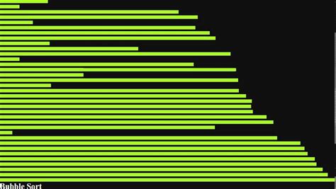 bubble sort - animation after every swap - YouTube