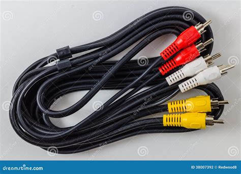 Audio Video Cables stock photo. Image of connections - 38007392