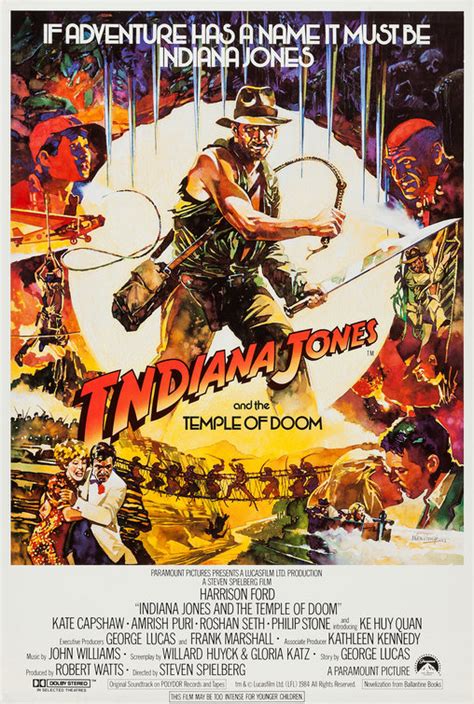 Indiana Jones and the Temple of Doom Movie Poster (#4 of 11) - IMP Awards