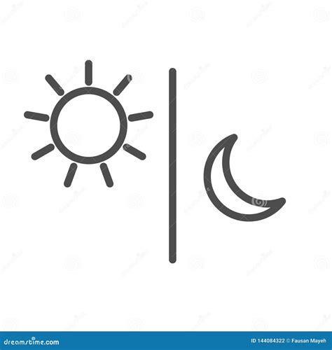 Sun Moon Icon Illustration Isolated Vector Stock Vector - Illustration of background, blue ...