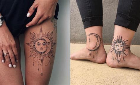 63 Most Beautiful Sun and Moon Tattoo Ideas - StayGlam