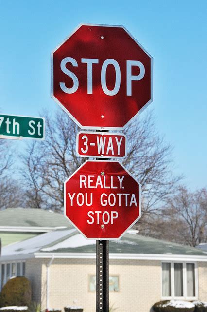 funny stop sign | Flickr - Photo Sharing!