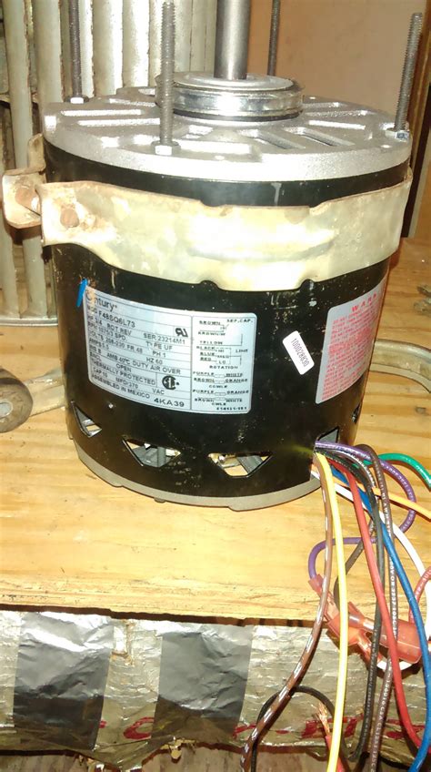 1972 York Furnace wiring to a blower motor - Home Improvement Stack Exchange