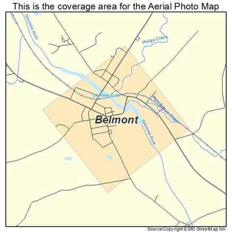 Aerial Photography Map of Belmont, NY New York