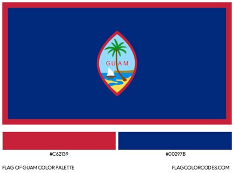 Guam flag color codes