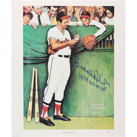 Brooks Robinson Signed Orioles "Gee Thanks, Brooks!" 18x21 Norman ...