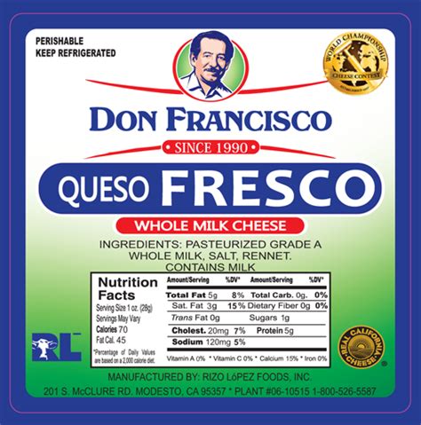 Queso Fresco | Don Francisco