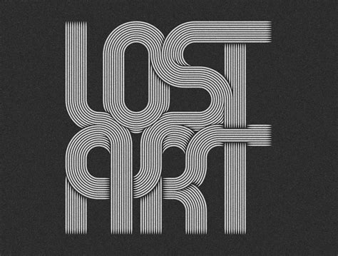 Lost Art on Behance | Typography inspiration, Lost art, Typography