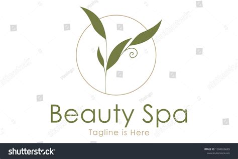 Beauty Spa Aesthetic Logo Natural Organic Stock Vector (Royalty Free ...