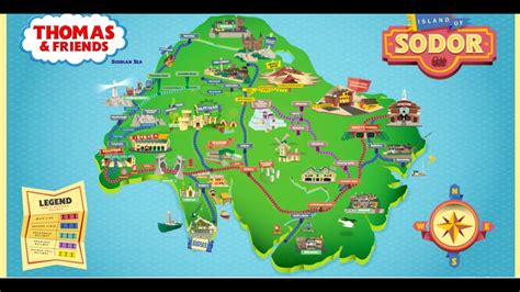 Island Of Sodor Television Series Map