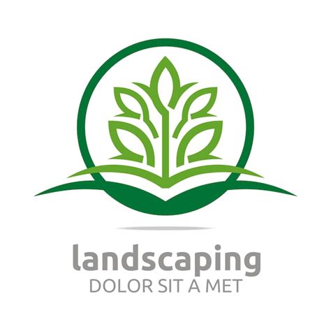 Premium Vector | Landscaping logo