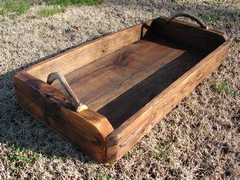 Pallet wood serving tray with deer antler handles by me. Antler Projects, Old Wood Projects ...
