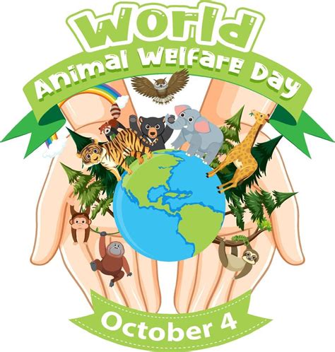 World Animal Welfare Day October 4 10420018 Vector Art at Vecteezy