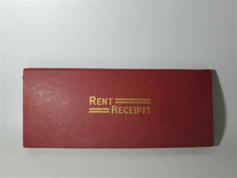 VINTAGE COLLECTIBLE RENT Receipt Book 8" Made in USA $27.00 - PicClick