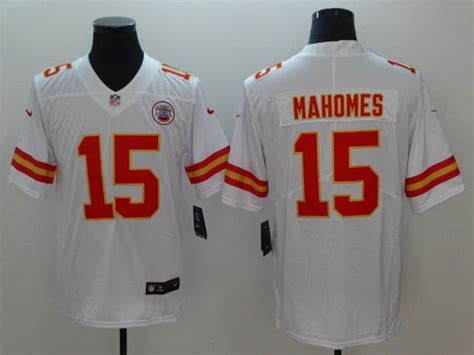 Men Kansas City Chiefs 15 Mahomes White Vapor Untouchable Player Nike ...