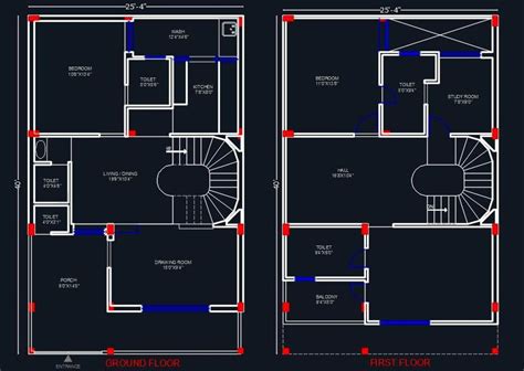 House Space Planning 25'x40' Floor Layout Plan | Floor layout, Duplex floor plans, Duplex house ...