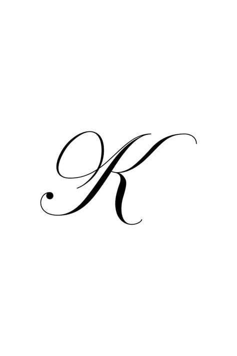 Free Cursive Letters Printable: Royal Fancy Capital K