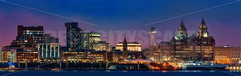 Liverpool skyline night – Songquan Photography