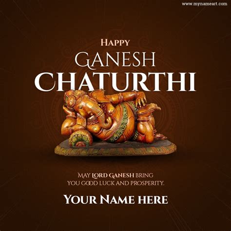 Create ganesh chaturthi wishes greeting cards images