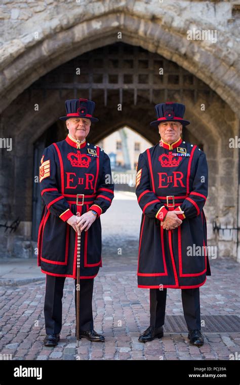 The new chief yeoman warder at the tower of london hi-res stock ...