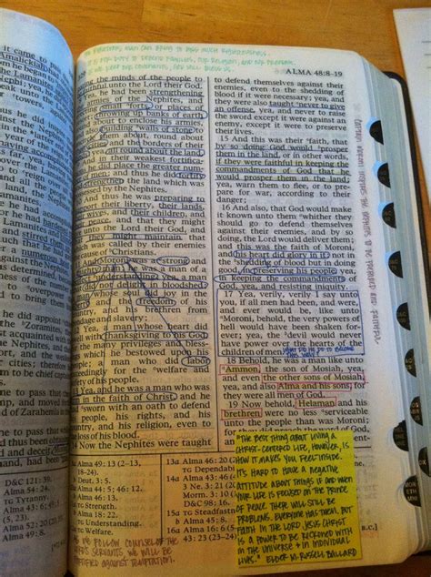 Scripture Marking--The BW method. I write principles and doctrine on ...