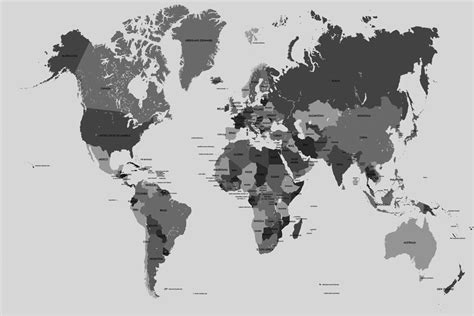 Best World Map Black And White Canvas Ideas – World Map Blank Printable