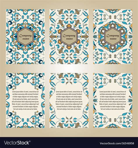 Set of colorful brochure templates Royalty Free Vector Image