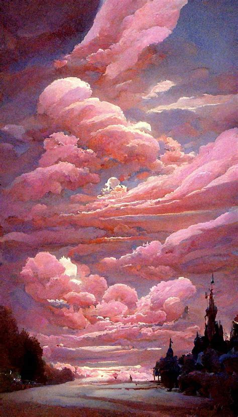 If the sky is pink and white by mymidjourneyart on DeviantArt