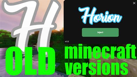 How To Use Horion Hacked Client For Old MINECRAFT Versions - Tutorial ...