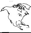 Outline Map North America - EnchantedLearning.com