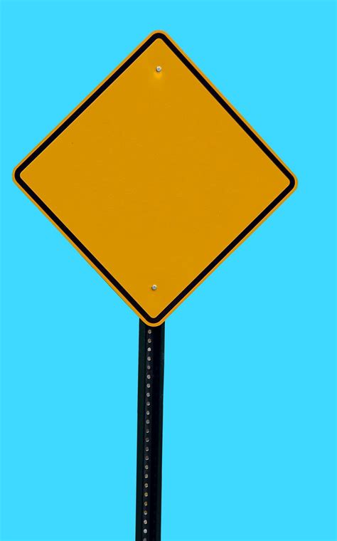 Blank Road Sign Free Stock Photo - Public Domain Pictures