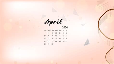 April Calendar Wallpaper 2024 Aesthetic - Eadith Michaella