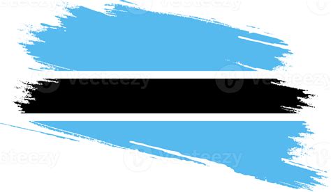 Botswana flag with grunge texture 12026953 PNG