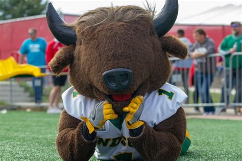 October 2019: North Dakota State University - Thundar the Bison - Mascots