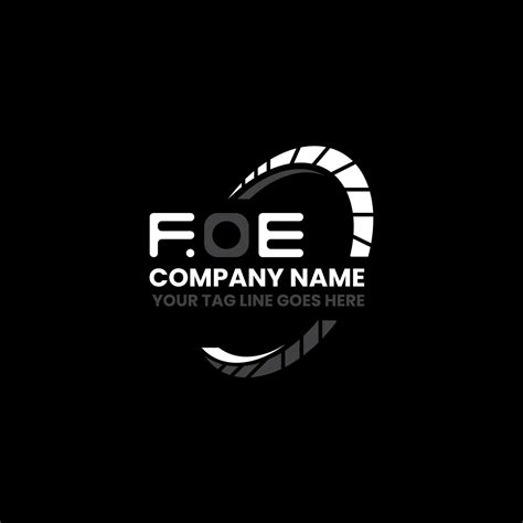 FOE letter logo creative design with vector graphic, FOE simple and ...