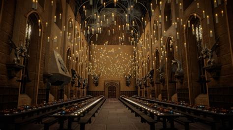 1920x1080px, 1080P Free download | ArtStation - Harry Potter - Hogwarts Great Hall - Sketchfab ...