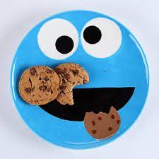 Cookie Monster plate | Pottery painting designs, Pottery painting, Pottery plates