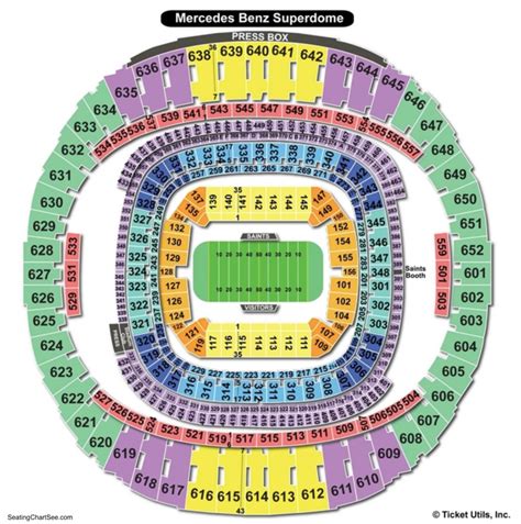 Mercedes-Benz Superdome Seating Chart | Mercedes-Benz Superdome | New Orleans, Louisiana