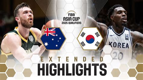 Australia 🇦🇺 vs Korea 🇰🇷 | Extended Highlights | FIBA Asia Cup 2025 ...