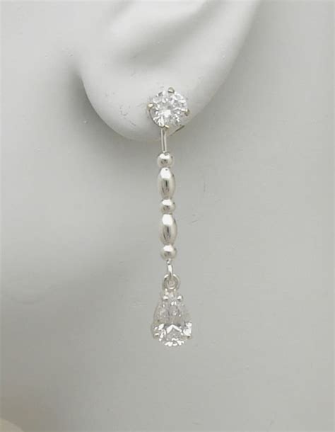 Earring Jackets for Studs Diamond Jackets Dangle Drop Ear - Etsy